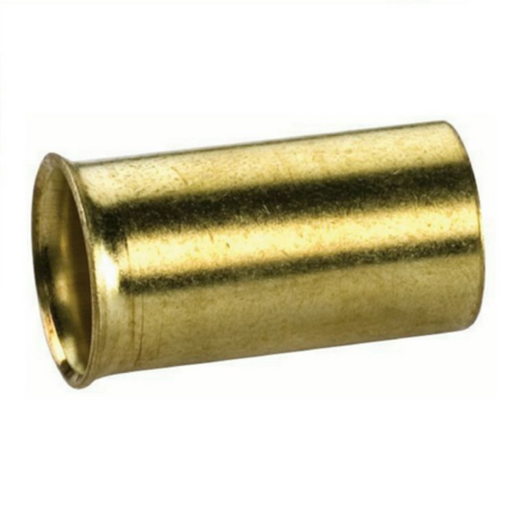 Stützhülse SHK 1210 (10 Stück), Ø 12 mm außen 10 mm innen 9 mm Messing Gold