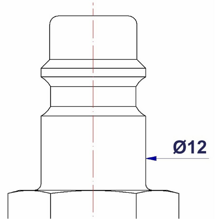 Stecknippel STMA 412 (5 Stück), Ø außen G 1/2