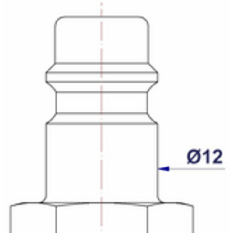 Schnellkupplung mit Schlauchverschraubung SKMS 509 (5 Stück), Ø außen 12 mm, Ø innen 9 mm, Gold, Messing