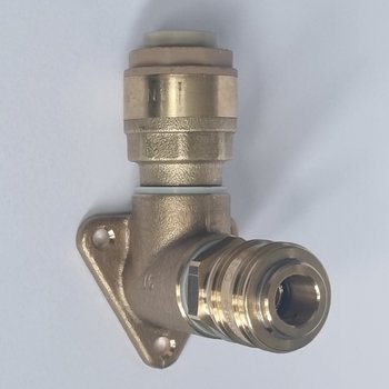 Druckluftverteiler EMSM 12-1, Ø 12 mm Kupplung 1-fach 1/2 Messing Steckverbinder